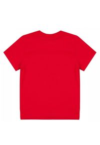 DSQUARED2 KIDS - Bawełniany t-shirt z nadrukiem logo 0-3 lata. Kolor: czerwony. Materiał: bawełna. Wzór: nadruk. Sezon: lato. Styl: klasyczny