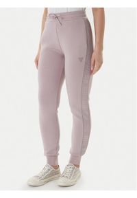 Guess Spodnie dresowe Allie Scuba V2YB18 K7UW2 Beżowy Regular Fit. Kolor: beżowy. Materiał: syntetyk #1