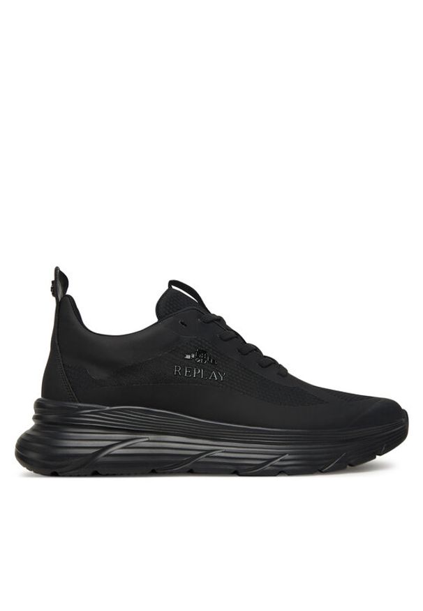 Replay - REPLAY Sneakersy GMSH2.000.C0001T Czarny. Kolor: czarny. Materiał: skóra