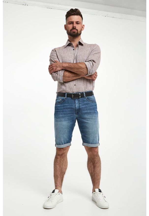 Karl Lagerfeld - Szorty jeansowe męskie KARL LAGERFELD. Materiał: jeans