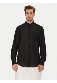Calvin Klein Koszula K10K114488 Czarny Regular Fit. Kolor: czarny. Materiał: bawełna