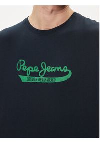 Pepe Jeans T-Shirt Claude PM509390 Granatowy Regular Fit. Kolor: niebieski. Materiał: bawełna #5