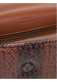 Pinko - PINKO Torebka Love Box Bag Fl Mini PE 25 PLTT 104297 A2CH Brązowy. Kolor: brązowy. Materiał: skórzane #5