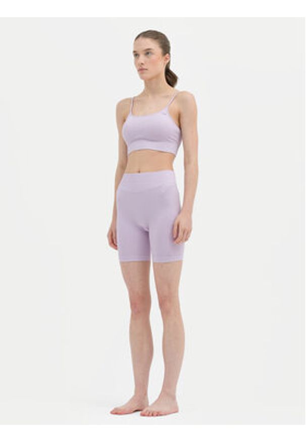 4f - 4F Szorty sportowe 4FWSS24TFSHF498 Fioletowy Slim Fit. Kolor: fioletowy. Materiał: syntetyk