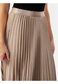 YAS Spódnica plisowana Celine 26032184 Beżowy Regular Fit. Kolor: beżowy. Materiał: syntetyk #4
