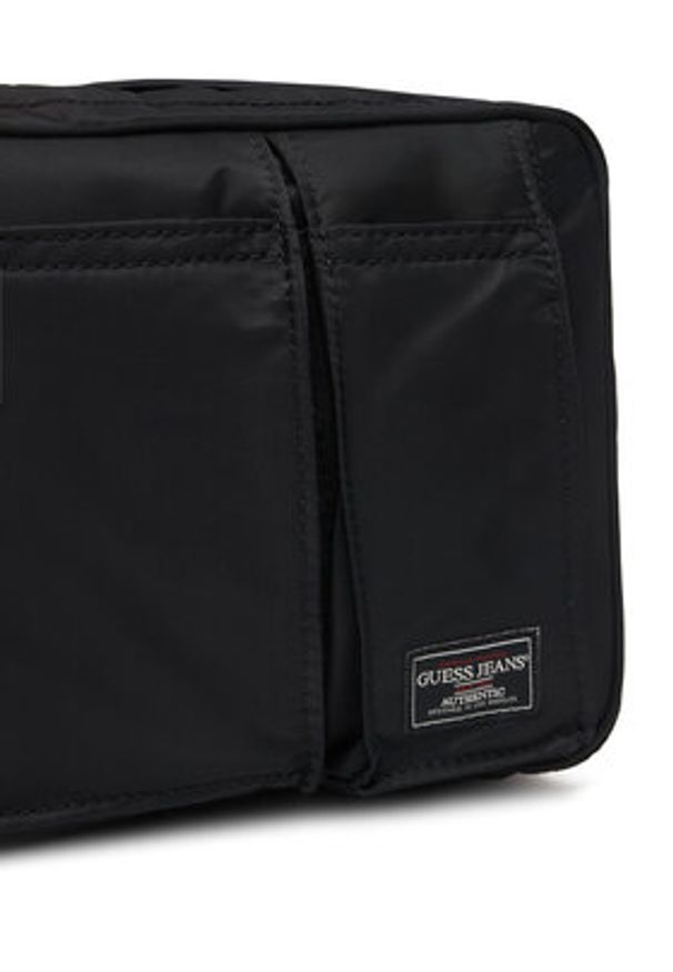 Guess Jeans Saszetka M6RZ02 WK512 Czarny. Kolor: czarny. Materiał: materiał