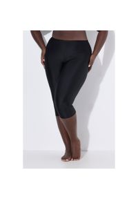 ULLA POPKEN - Damskie Rybaczki do pływania do kolan komfortowy stretch. Kolekcja: plus size. Kolor: czarny. Materiał: poliamid, elastan. Długość: do kolan #1