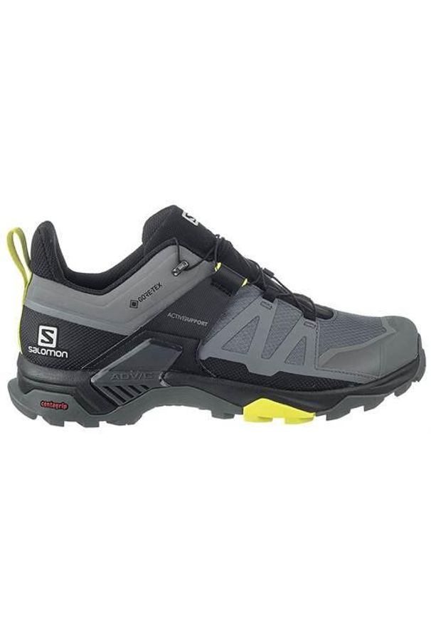 salomon - Buty do chodzenia męskie Salomon X Ultra 4 Gtx. Zapięcie: bez zapięcia. Kolor: szary, wielokolorowy. Materiał: guma, syntetyk, tkanina, materiał. Szerokość cholewki: normalna. Sport: turystyka piesza