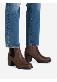 Clara Barson Botki CEO-WS15221-02 Brązowy. Kolor: brązowy. Materiał: materiał #7