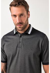 JAY-PI - Męska Koszulka polo golf rękaw 1/2 QuickDry TwoTone do rozm. 7XL. Typ kołnierza: polo, golf. Kolekcja: plus size. Kolor: czarny. Materiał: materiał, poliester, bawełna. Styl: sportowy