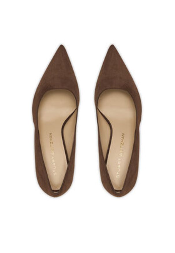 Stuart Weitzman Szpilki Stuart Power 85 SJ948 Brązowy. Kolor: brązowy. Materiał: zamsz, skóra. Obcas: na szpilce