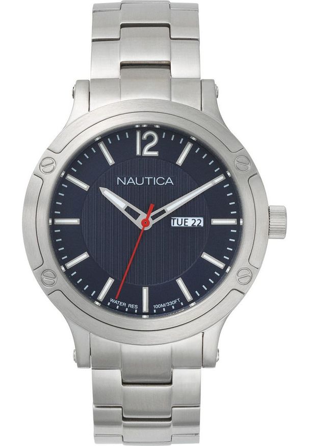 Srebrny zegarek Nautica