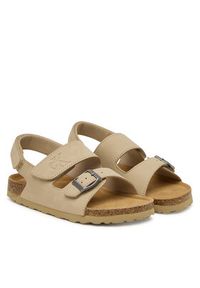 Calvin Klein Sandały Velcro V3X2-83328-0315 D Beżowy. Kolor: beżowy. Materiał: skóra #5