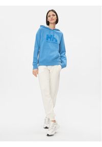 Helly Hansen Bluza Logo 33978 Niebieski Regular Fit. Kolor: niebieski. Materiał: bawełna #8