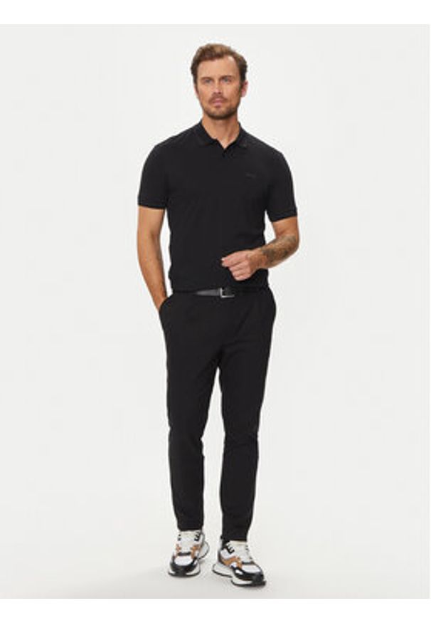 BOSS - Boss Polo Pio 1 50507583 Czarny Regular Fit. Typ kołnierza: polo. Kolor: czarny. Materiał: bawełna
