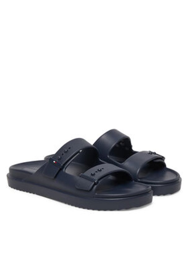 TOMMY HILFIGER - Tommy Hilfiger Klapki Light Adjustable FM0FM05757 Granatowy. Kolor: niebieski. Materiał: syntetyk