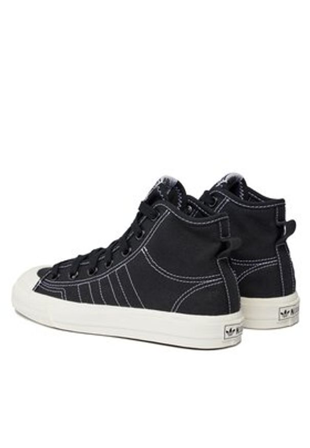 Adidas - adidas Trampki Nizza Hi Rf F34057 Czarny. Kolor: czarny. Materiał: materiał