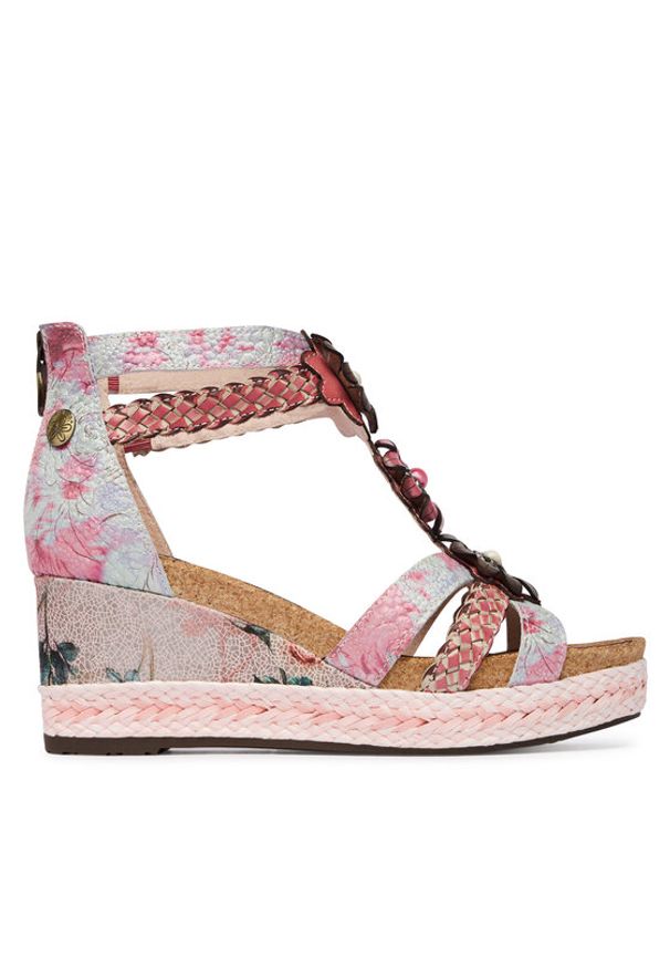 Laura Vita Sandały Facyo 72 Różowy. Kolor: różowy. Materiał: skóra