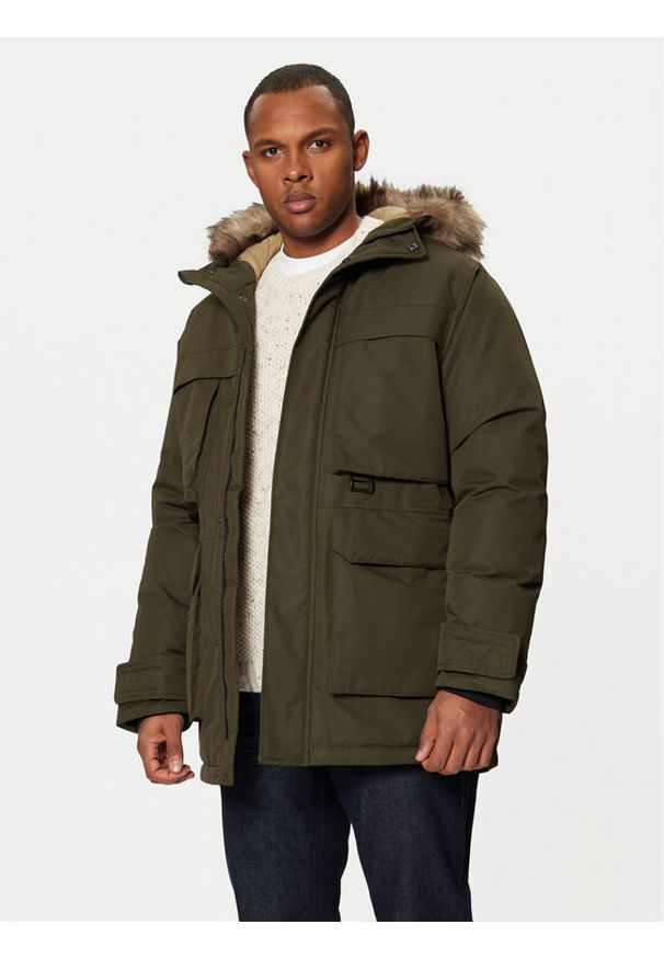 Jack & Jones - Jack&Jones Parka Star 12256892 Zielony Regular Fit. Kolor: zielony. Materiał: syntetyk