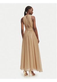 Morgan Sukienka koktajlowa 261-RFLAM Beżowy Regular Fit. Kolor: beżowy. Materiał: syntetyk. Styl: wizytowy #4