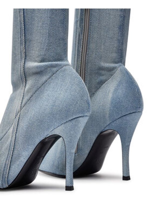 Diesel Kozaki D-Wenus Y03316PS288 Niebieski. Kolor: niebieski. Materiał: materiał