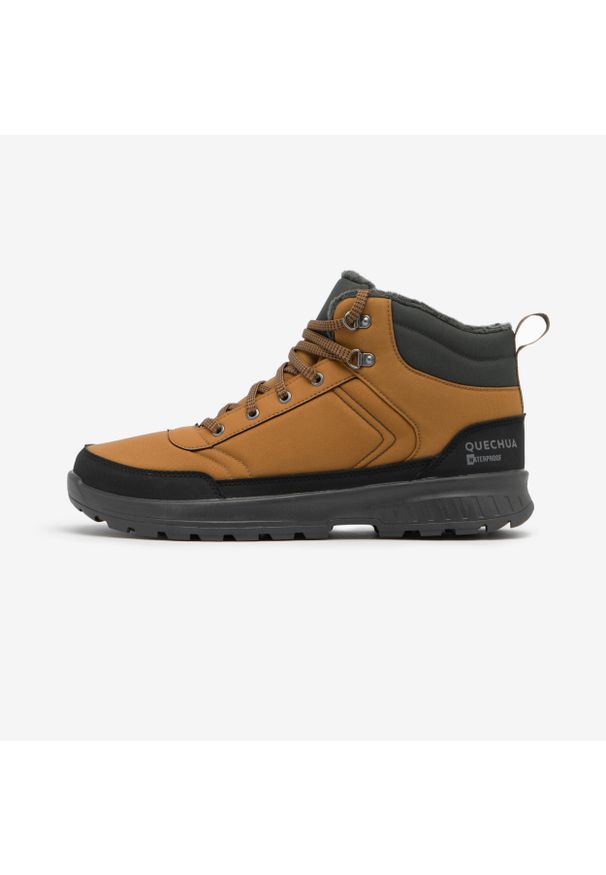 quechua - Buty turystyczne męskie Quechua NH100 Mid. Zapięcie: sznurówki. Kolor: brązowy. Szerokość cholewki: normalna. Sezon: zima. Sport: turystyka piesza