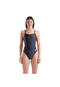 Strój Kąpielowy Dziewczęcy Arena Snakeskin Swimsuit Challengeback. Kolor: czarny #1