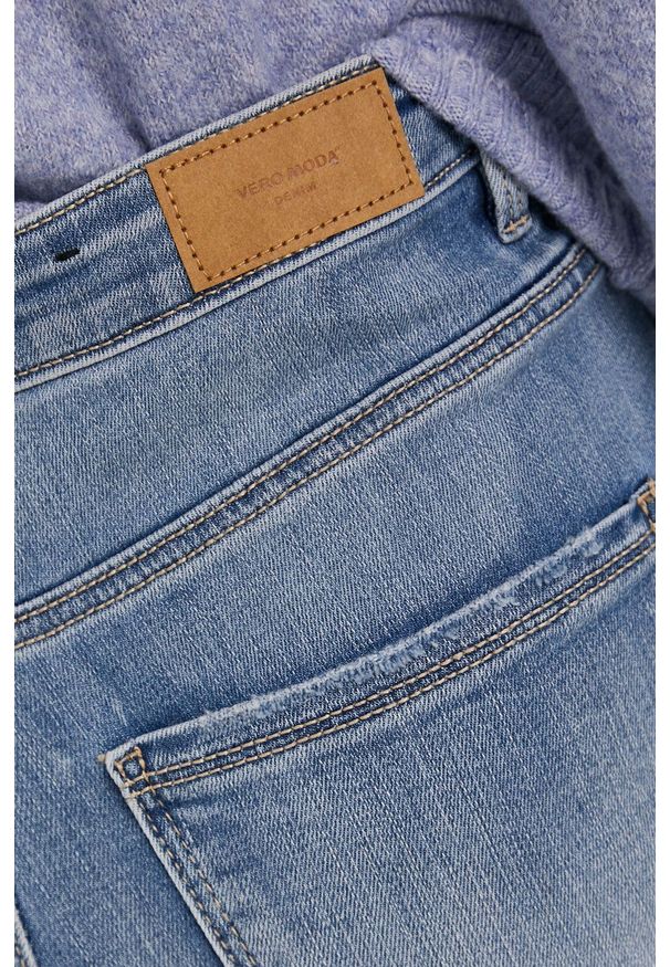 Vero Moda Jeansy damskie high waist. Stan: podwyższony. Kolor: niebieski