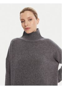 Weekend Max Mara Golf Borgia 2525366112 Szary Relaxed Fit. Typ kołnierza: golf. Kolor: szary. Materiał: wełna #3