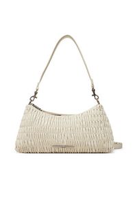 Calvin Klein Jeans Torebka Rouched Shoulder Bag LV04K3088G Écru. Materiał: skórzane #2