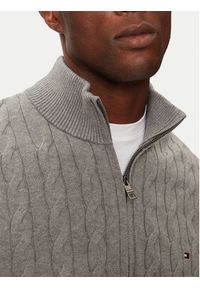 TOMMY HILFIGER - Tommy Hilfiger Sweter Classic MW0MW36532 Szary Regular Fit. Kolor: szary. Materiał: bawełna #2