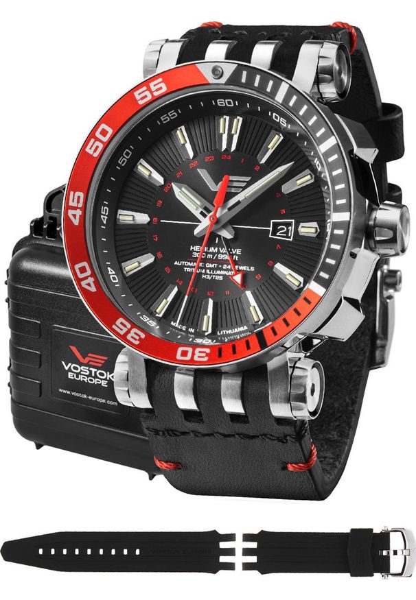 Zegarek Vostok Europe Zegarek męski Vostok Europe NH34-575A717 czarny. Kolor: czarny