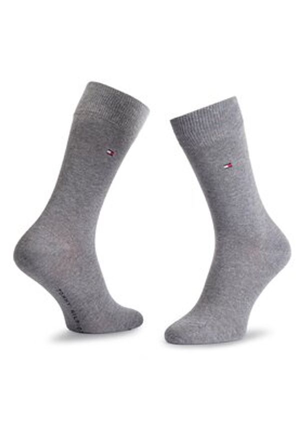 TOMMY HILFIGER - Tommy Hilfiger Skarpety długie 371111 Szary. Kolor: szary. Materiał: materiał
