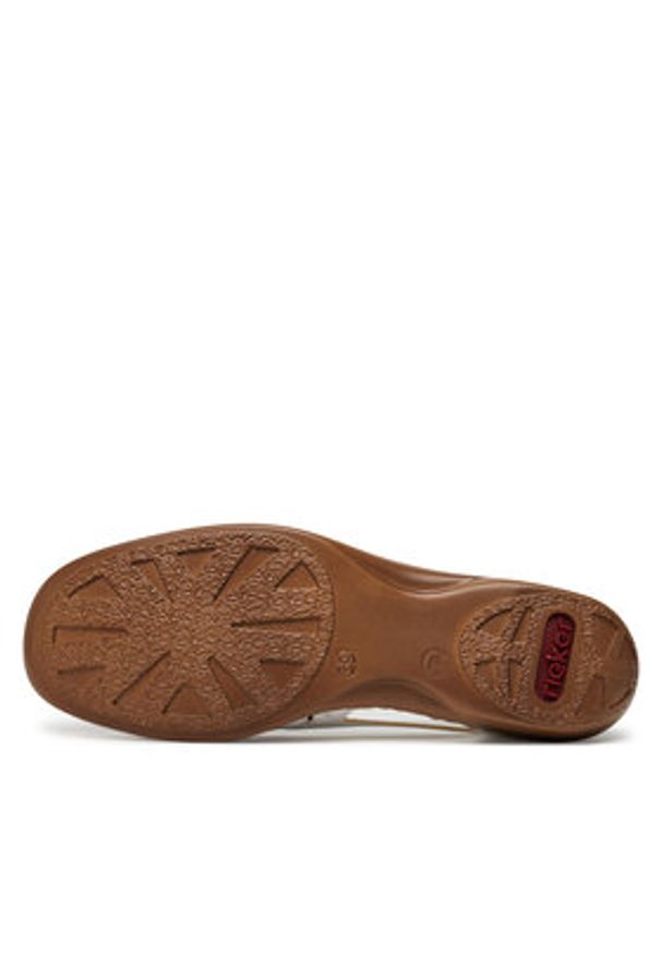 Rieker Półbuty 41356-80 Biały. Kolor: biały. Materiał: skóra