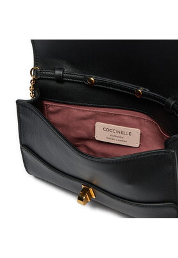 Coccinelle Torebka Coccinellemagie E1 RW0 19 01 01 Czarny. Kolor: czarny. Materiał: skórzane