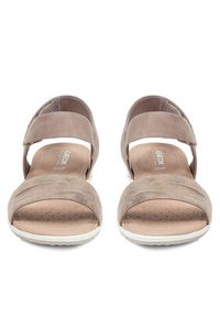 Geox Sandały D Sandal Vega D02R6F 09ACF C5004 Brązowy. Kolor: brązowy. Materiał: skóra