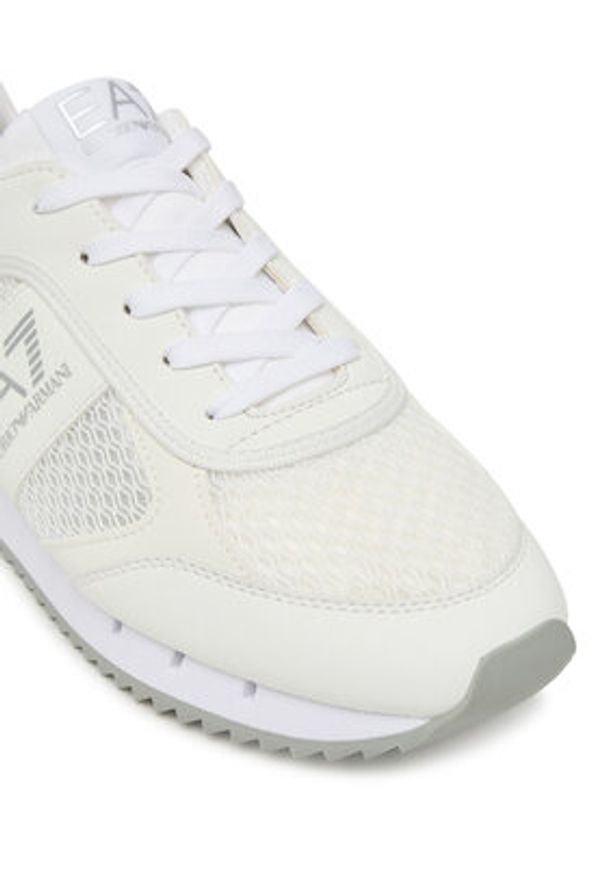 EA7 Emporio Armani Sneakersy 7X000334 AF18610 MZ024 Biały. Kolor: biały. Materiał: skóra