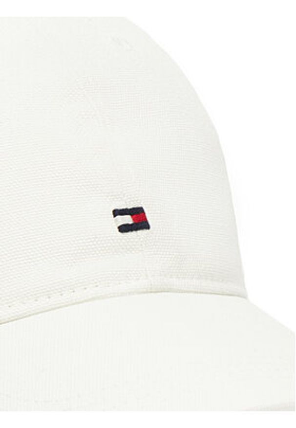 TOMMY HILFIGER - Tommy Hilfiger Czapka z daszkiem Flag Soft 6 Panel AM0AM13426 Biały. Kolor: biały. Materiał: bawełna, materiał
