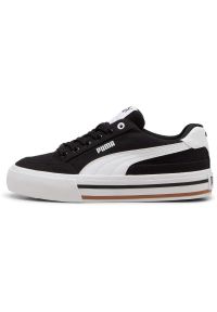 Adidasy Puma Court Classic Vulc Fs Jr, Dzieci. Kolor: czarny. Materiał: syntetyk, materiał