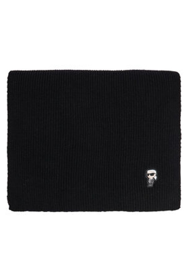 Karl Lagerfeld - KARL LAGERFELD Szalik 246W3306 Czarny. Kolor: czarny. Materiał: poliamid, nylon