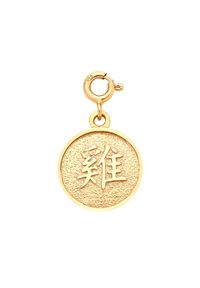MOKOBELLE - Bransoletka z monetą z chińskim zodiakiem - KOGUT. Materiał: pozłacane. Kolor: złoty