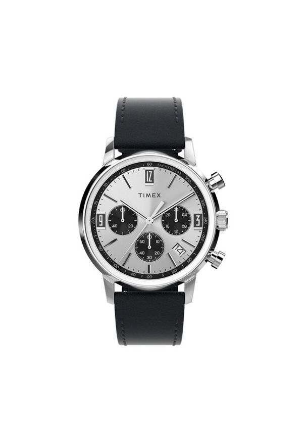Timex Zegarek Marlin Chronograph TW2W10300 Czarny. Kolor: czarny