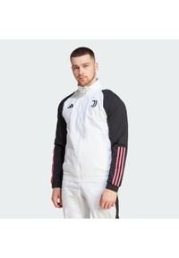 Bluza do piłki nożnej męska Adidas Juventus Tiro 23 Presentation. Kolor: biały. Materiał: materiał #1
