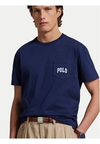 Polo Ralph Lauren T-Shirt 710974585001 Granatowy Custom Slim Fit. Typ kołnierza: polo. Kolor: niebieski. Materiał: bawełna #3