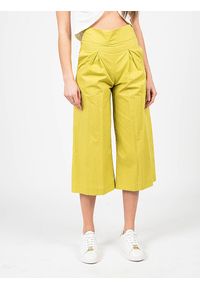 Pinko Spodnie "Teso 4" | 1G161E Y6VX | Teso 4 | Kobieta | Zielony. Stan: podwyższony. Kolor: zielony. Materiał: bawełna #2