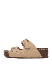Go Soft Klapki CEO-W21202 Beżowy. Kolor: beżowy. Materiał: skóra #6