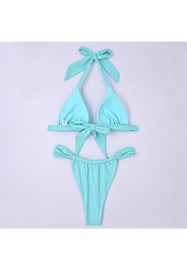 Intica - Bikini wiązane z regulowanymi ramiączkami na plażę i basen Deena. Materiał: materiał