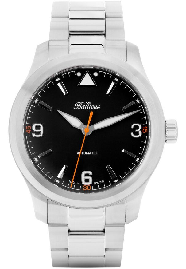 BALTICUS - Zegarek męski Balticus BALFSBLA srebrny. Kolor: srebrny