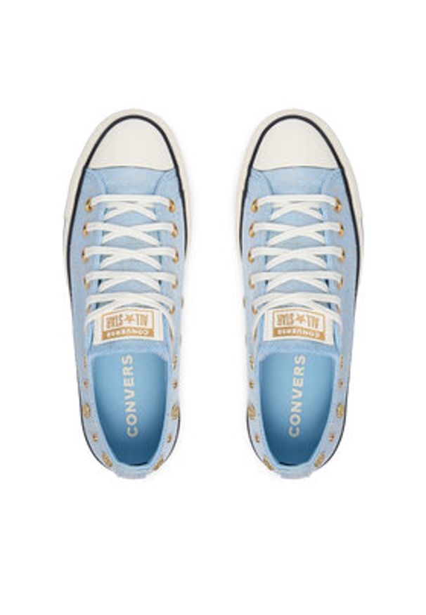 Converse Trampki Chuck Taylor All Star Heathered Glam A17596C Niebieski. Kolor: niebieski. Materiał: materiał