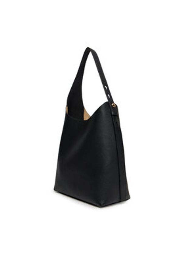 Tory Burch Torebka Romy Hobo 170964 Czarny. Kolor: czarny. Materiał: skórzane